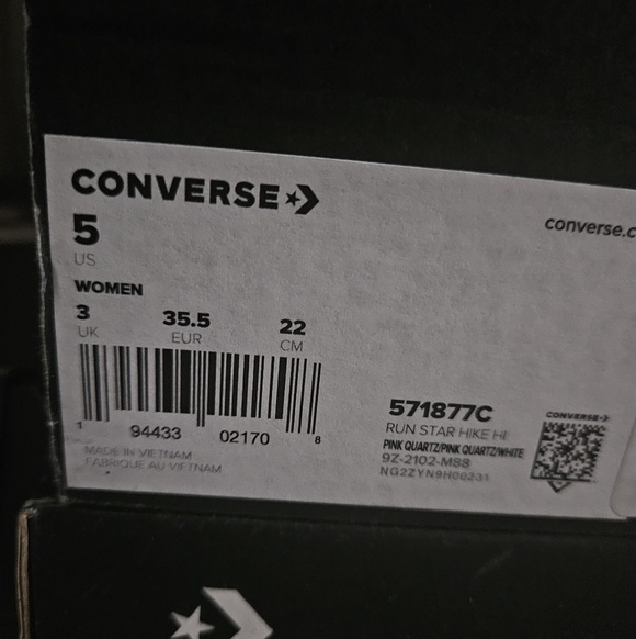 Converse Run Star Hike High Top Pink Floral Natasha Cloud - Picture 6 of 6